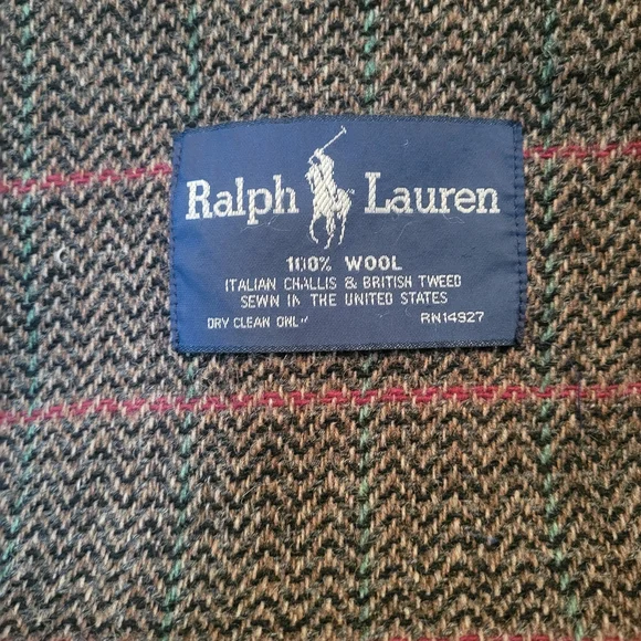 Vintage Ralph Lauren Throw blanket, Original Ralph Lauren Home Collection 1980's - Picture 5 of 9